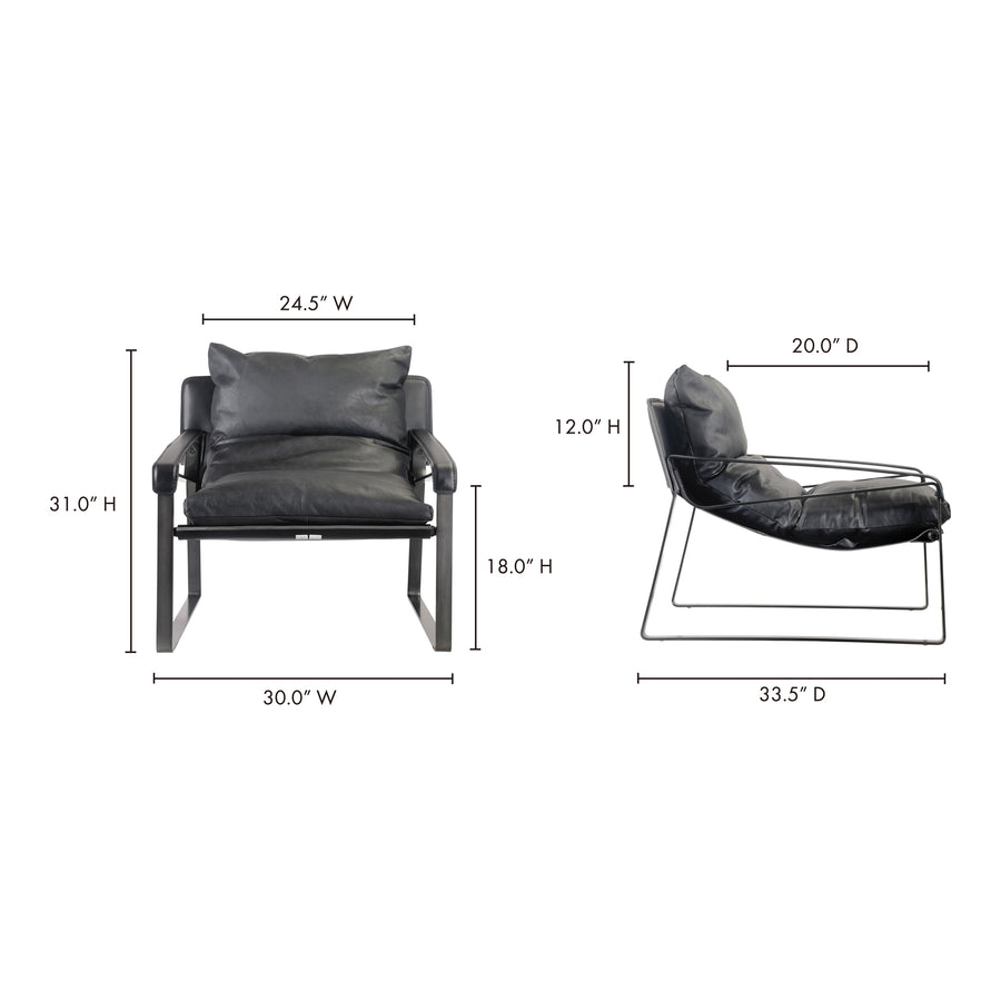 Moe's Home Connor Chair in Onyx Black (31' x 30' x 33.5') - PK-1044-02
