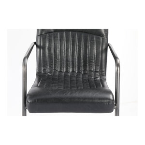 Moe's Home Ansel Dining Chair in Onyx Black (33' x 21.75' x 24') - PK-1052-02