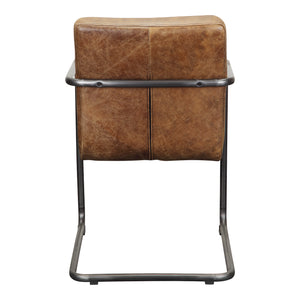 Moe's Home Ansel Dining Chair in Grazed Brown (33' x 21.75' x 24') - PK-1052-03