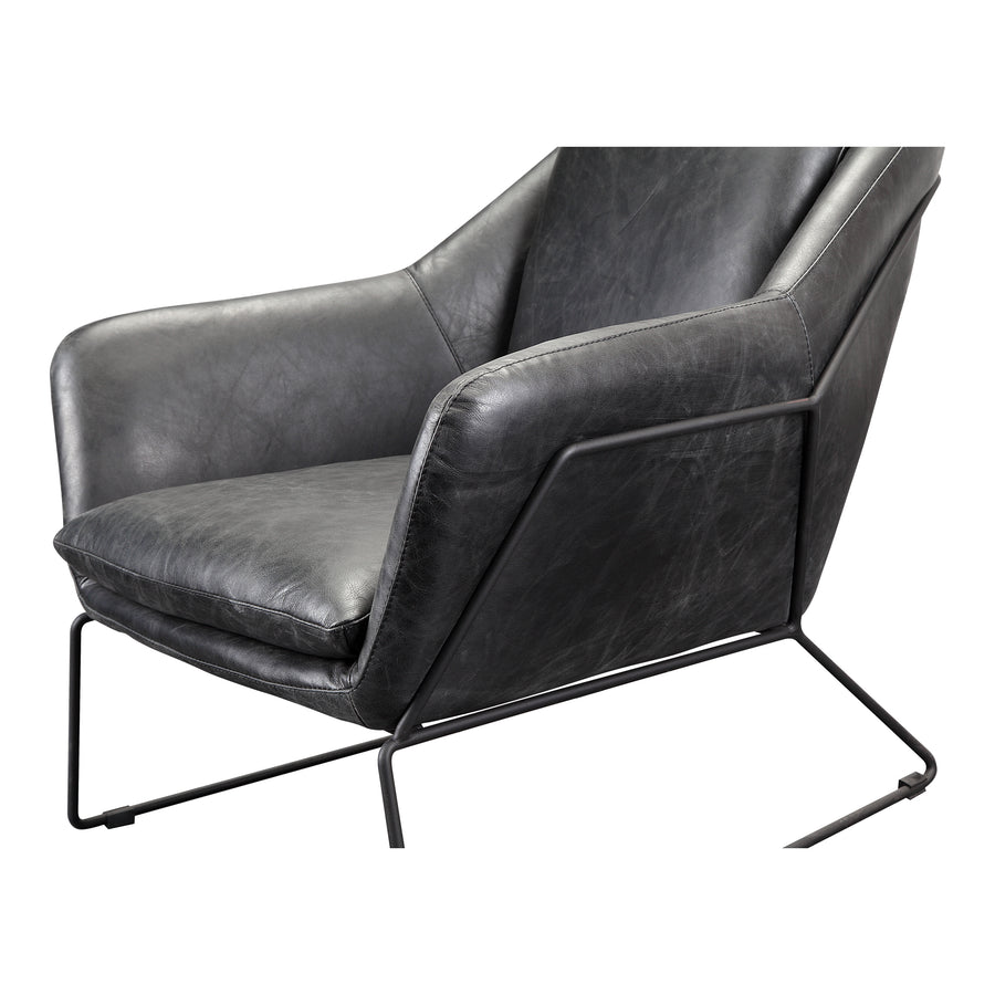 Moe's Home Greer Chair in Onyx Black (31.5' x 29' x 33.5') - PK-1056-02