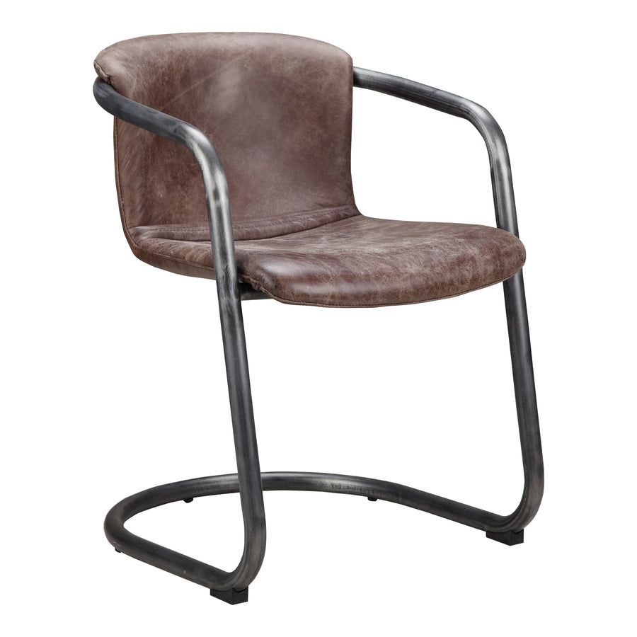 Moe's Home Freeman Dining Chair in Grazed Brown (30' x 21' x 24') - PK-1059-03