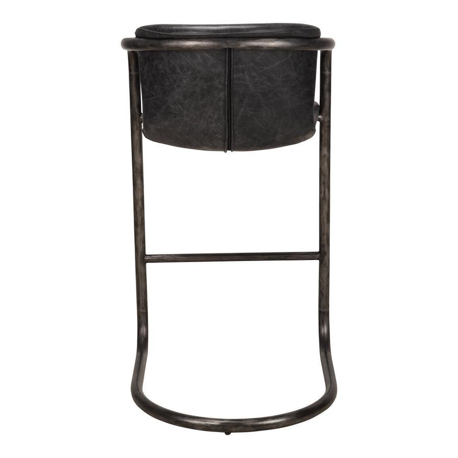 Moe's Home Freeman Bar Stool in Onyx Black (40' x 22' x 24') - PK-1060-02