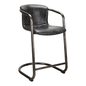 Moe's Home Freeman Counter Stool in Onyx Black (36' x 22' x 24') - PK-1061-02