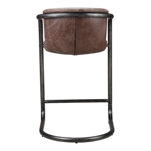 Moe's Home Freeman Counter Stool in Grazed Brown (36' x 22' x 24') - PK-1061-03