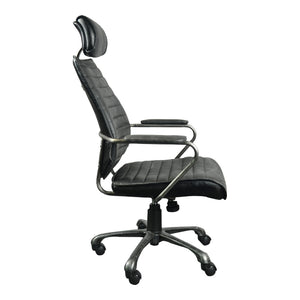 Moe's Home Executive Office Chair in Onyx Black (45' x 25.5' x 26') - PK-1081-02