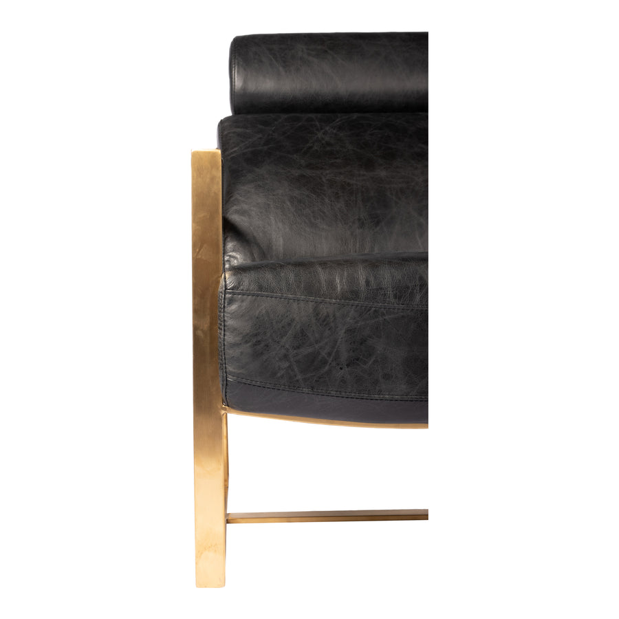 Moe's Home Paradiso Chair in Onyx Black (38.5' x 24.5' x 34.5') - PK-1083-02