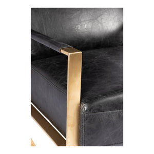 Moe's Home Paradiso Chair in Onyx Black (38.5' x 24.5' x 34.5') - PK-1083-02