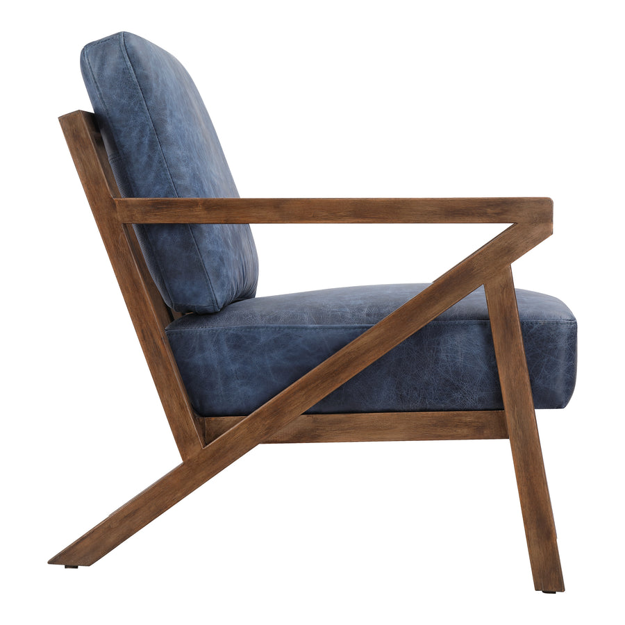 Moe's Home Drexel Chair in Blue (31' x 24.5' x 31') - PK-1084-19