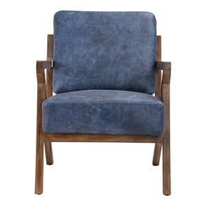Moe's Home Drexel Chair in Blue (31' x 24.5' x 31') - PK-1084-19