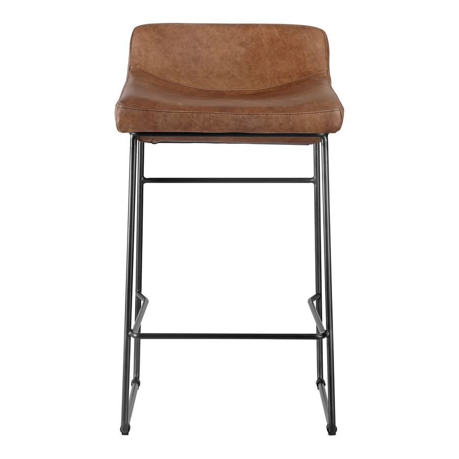 Moe's Home Starlet Counter Stool in Cappuccino Brown (32' x 17' x 20') - PK-1106-14