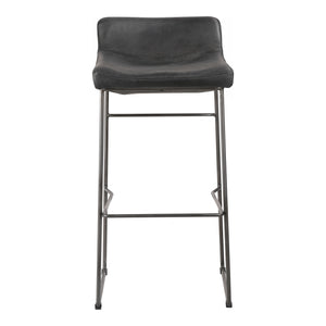 Moe's Home Starlet Bar Stool in Onyx Black (36' x 17' x 20') - PK-1107-02