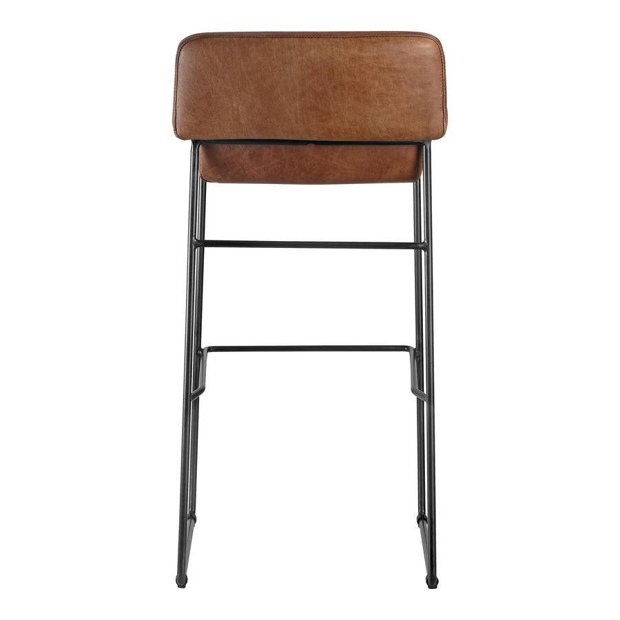 Moe's Home Starlet Bar Stool in Cappuccino Brown (37' x 17' x 20') - PK-1107-14