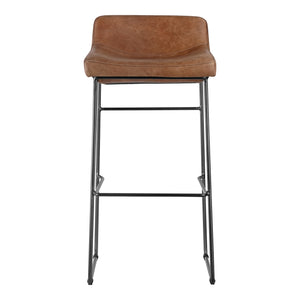 Moe's Home Starlet Bar Stool in Cappuccino Brown (37' x 17' x 20') - PK-1107-14