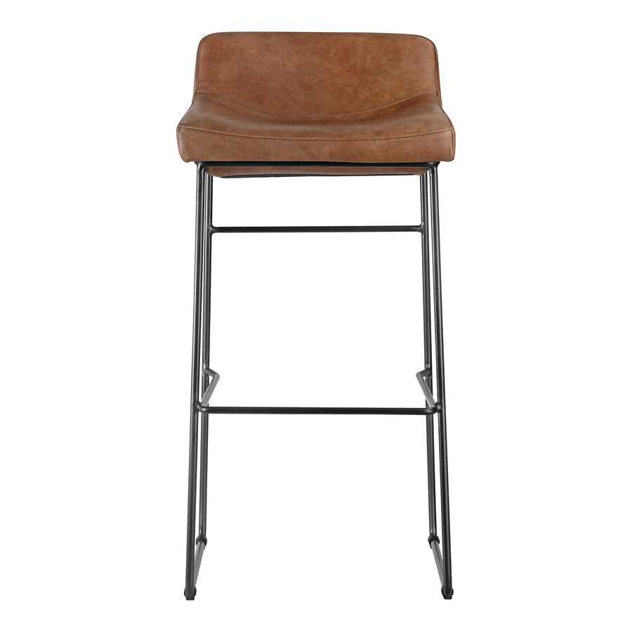 Moe's Home Starlet Bar Stool in Cappuccino Brown (37' x 17' x 20') - PK-1107-14