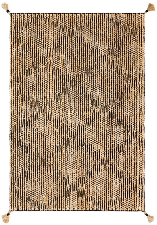 Playa Rug in Black & Natural