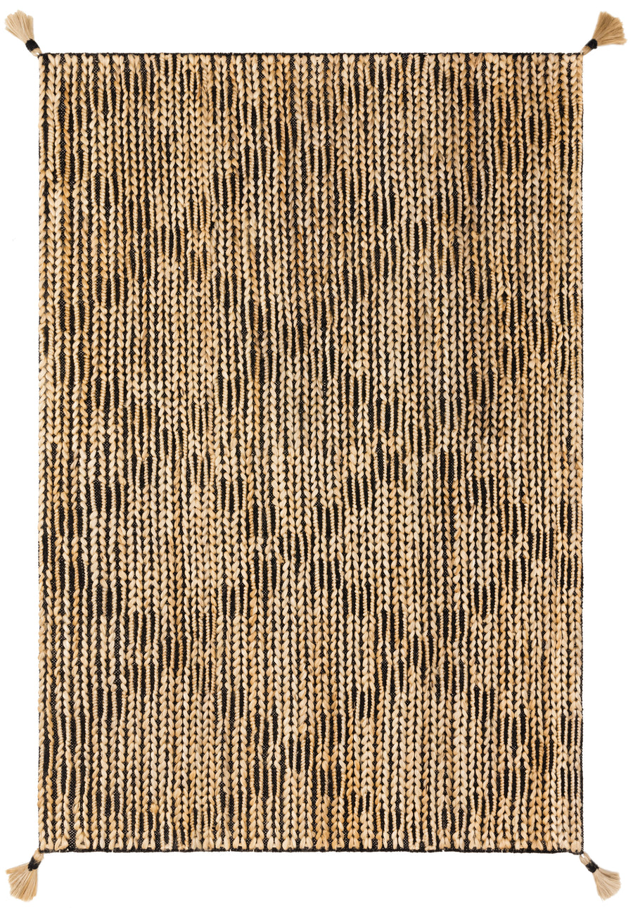 Playa Rug in Black & Natural