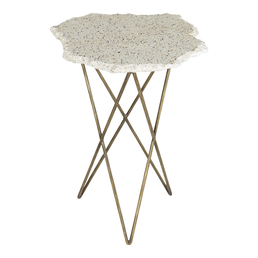 Moe's Home Positano End Table in White (24' x 19.5' x 19.5') - QJ-1016-18