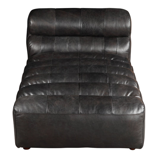 Moe's Home Ramsay Chaise in Antique Black (28" x 36" x 65.5") - QN-1010-01