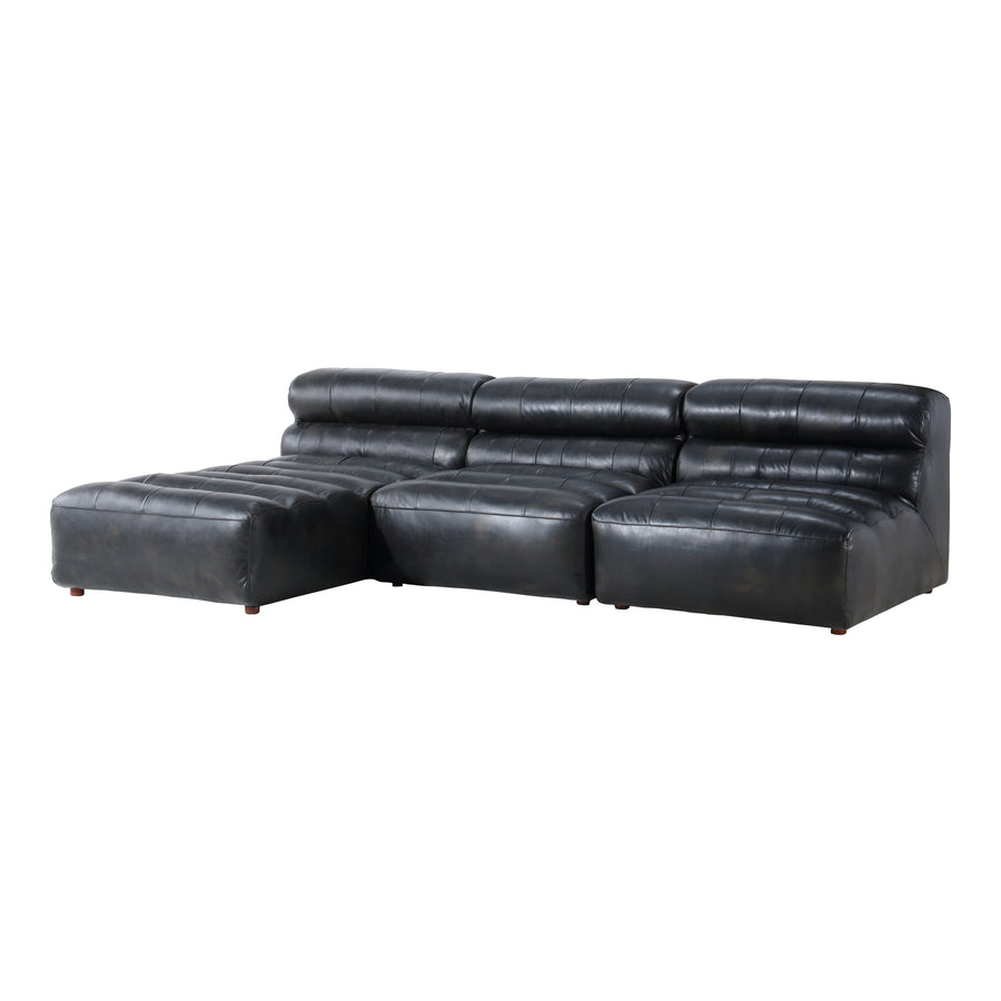 Moe's Home Ramsay Sectional in Antique Black (28' x 108' x 65.5') - QN-1018-01