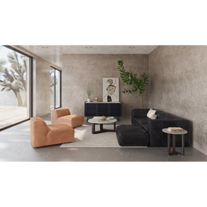 Moe's Home Luxe Sectional in Antique Black (17.7' x 41' x 30') - QN-1020-01
