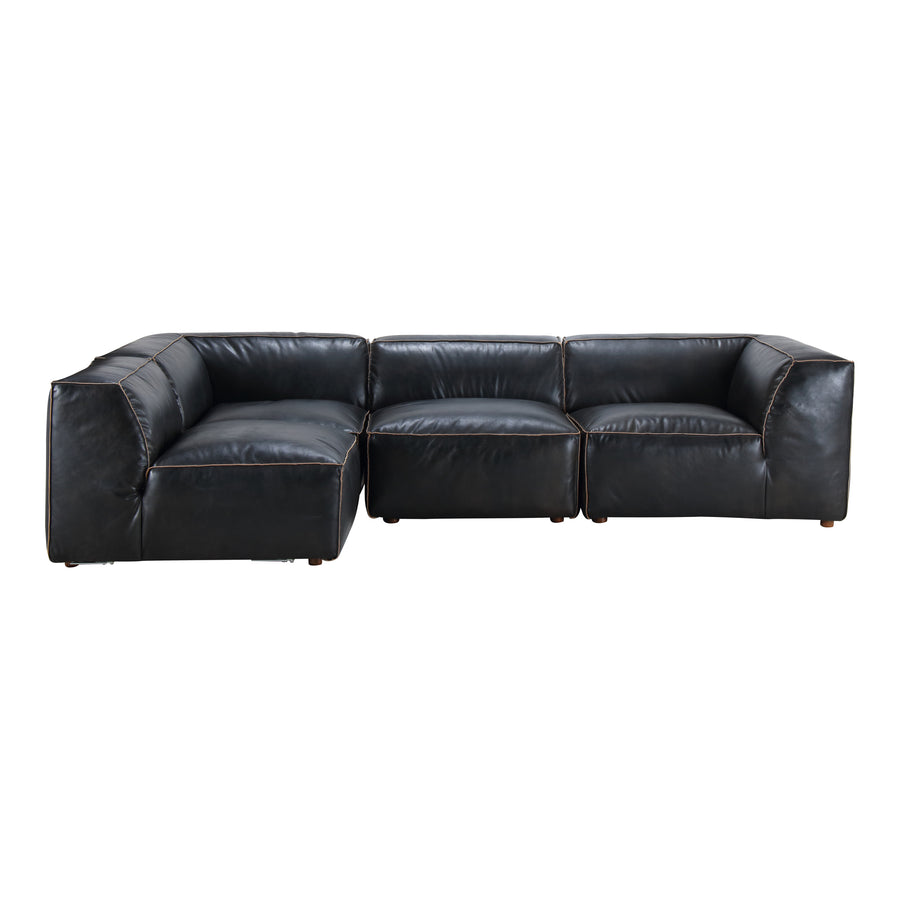 Moe's Home Luxe Sectional in Antique Black (26' x 114' x 82') - QN-1022-01