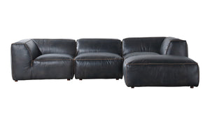 Moe's Home Luxe Sectional in Antique Black (26' x 114' x 71') - QN-1023-01