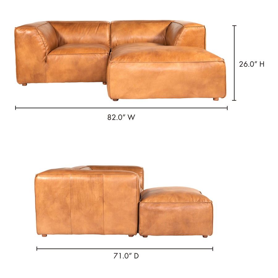 Moe's Home Luxe Sectional in Tan (26' x 82' x 71') - QN-1024-40