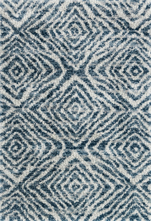 Quincy Rug in Ocean & Pebble