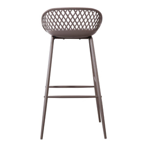 Moe's Home Piazza Bar Stool in Grey (37.2' x 19.29' x 19.68') - QX-1004-15