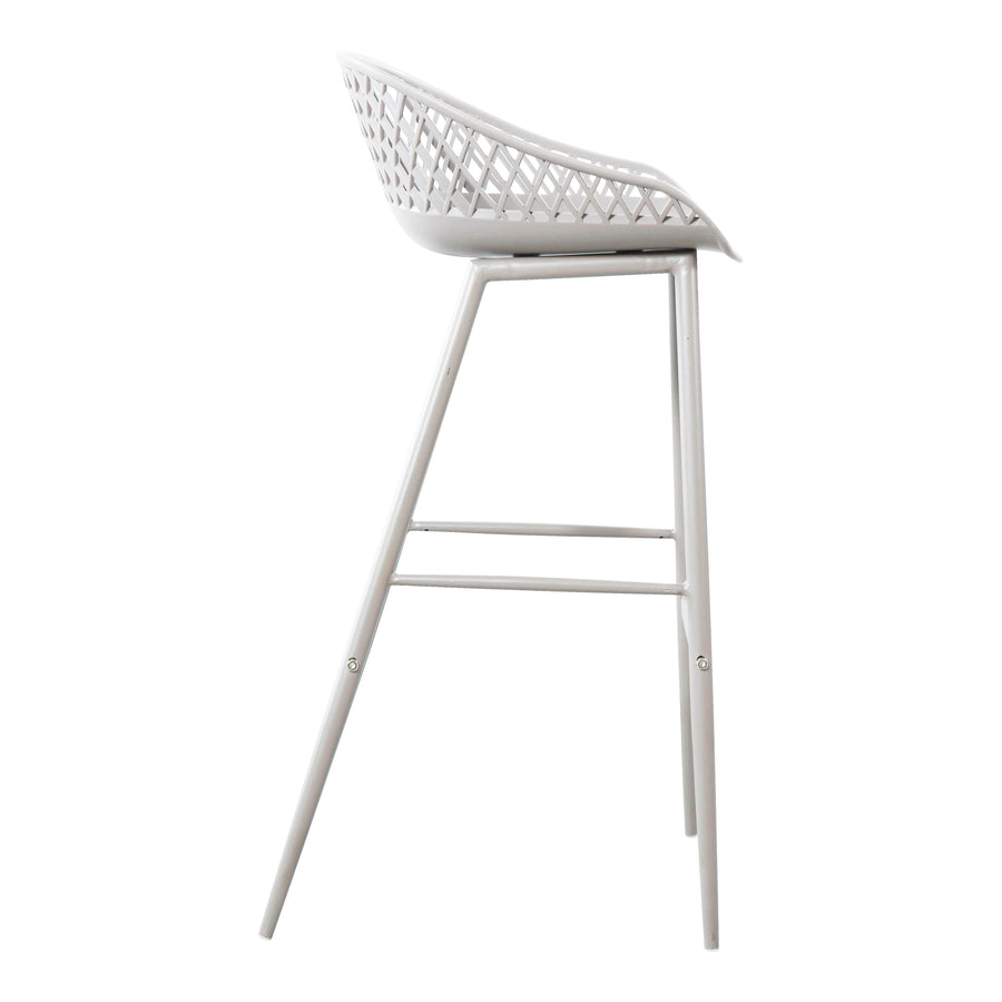 Moe's Home Piazza Bar Stool in White (37.2' x 19.29' x 19.68') - QX-1004-18