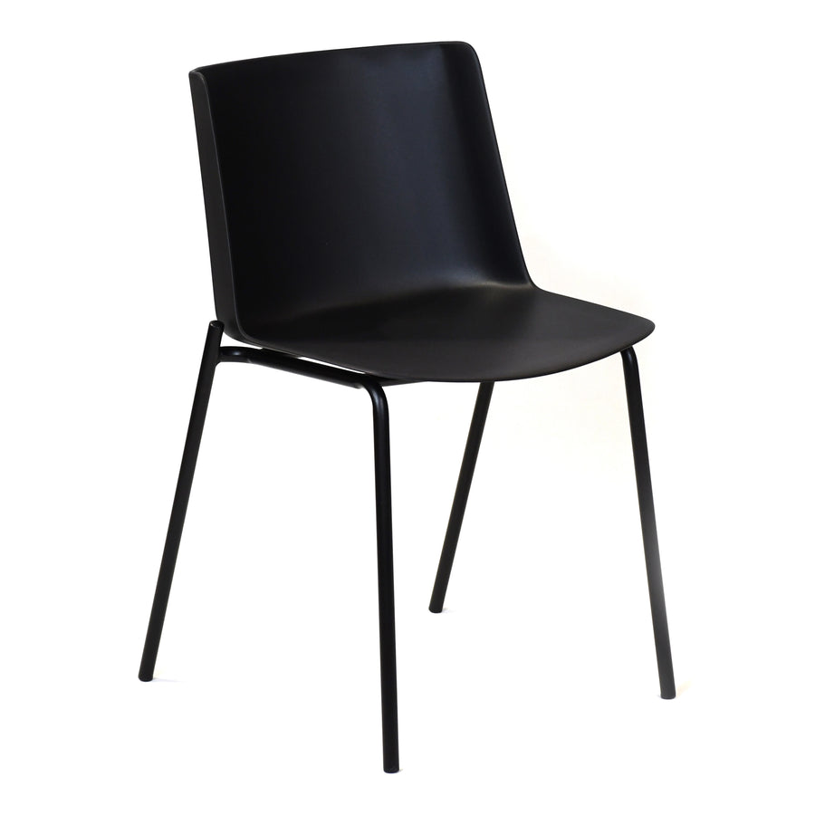 Moe's Home Silla Dining Chair in Black (30.7' x 18.5' x 20.5') - QX-1010-02