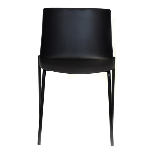 Moe's Home Silla Dining Chair in Black (30.7" x 18.5" x 20.5") - QX-1010-02