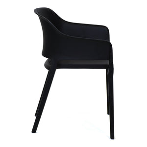 Moe's Home Faro Dining Chair in Black (30.5' x 21.5' x 21.6') - QX-1011-02