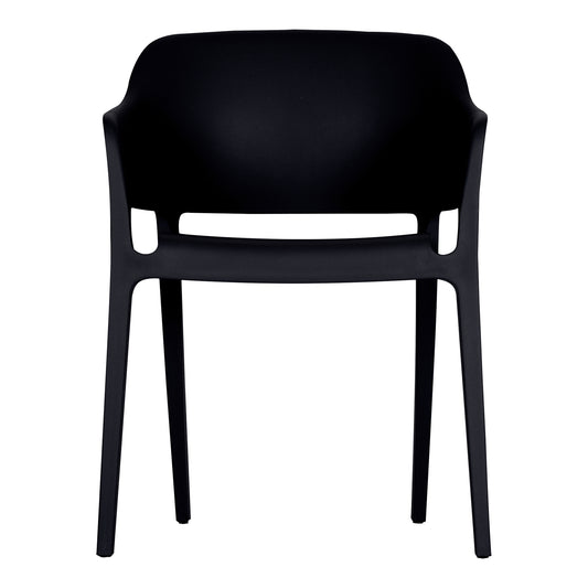 Moe's Home Faro Dining Chair in Black (30.5" x 21.5" x 21.6") - QX-1011-02