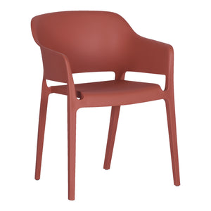 Moe's Home Faro Dining Chair in Desert Red (30.5' x 21.5' x 21.5') - QX-1011-04