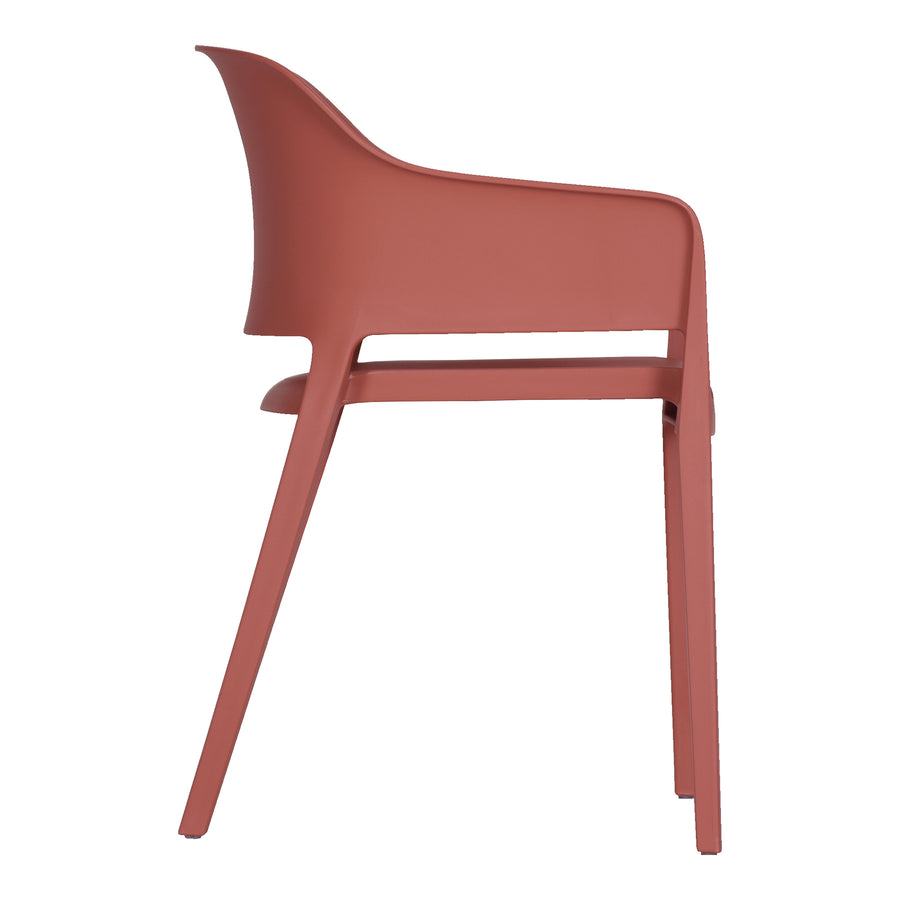 Moe's Home Faro Dining Chair in Desert Red (30.5' x 21.5' x 21.5') - QX-1011-04