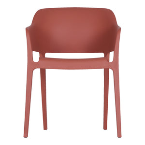 Moe's Home Faro Dining Chair in Desert Red (30.5' x 21.5' x 21.5') - QX-1011-04