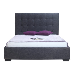 Moe's Home Belle Bed in Charcoal Grey (50' x 85' x 88') - RN-1001-25