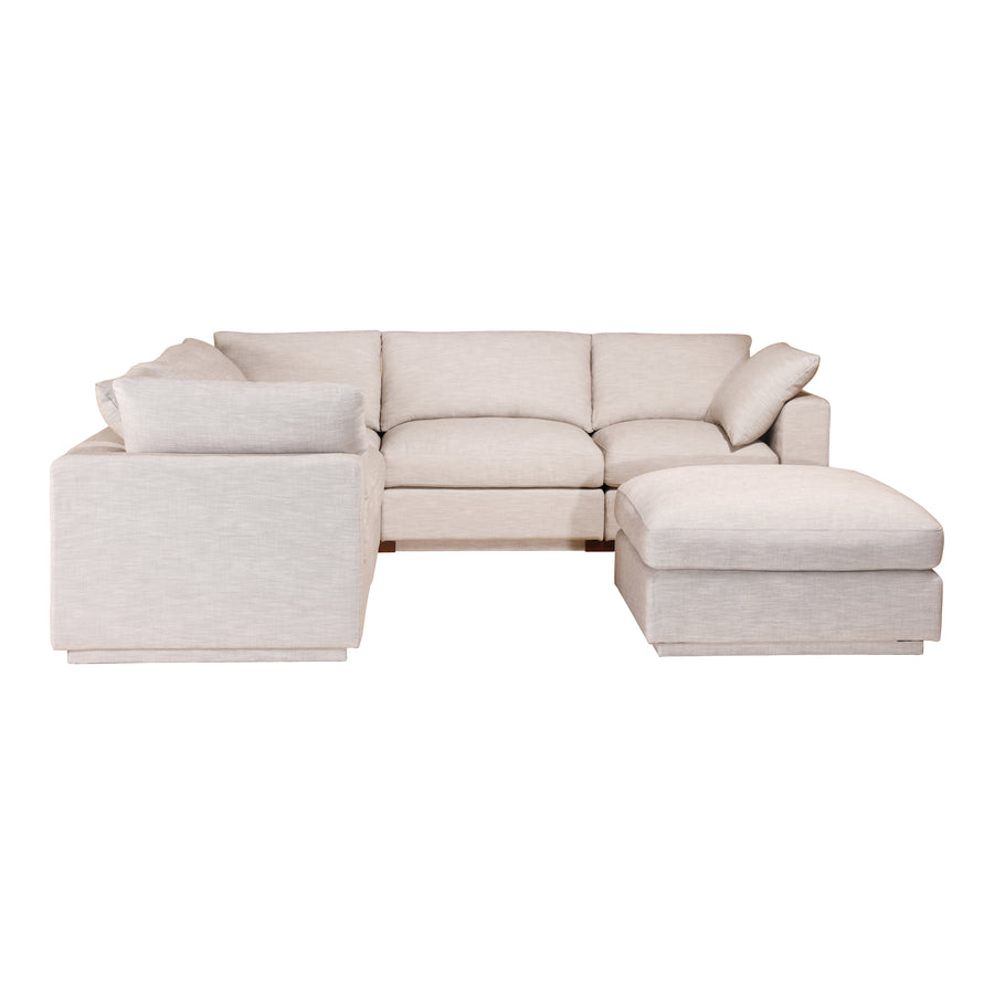 Moe's Home Justin Sectional in Taupe (34' x 115' x 115') - RN-1098-39