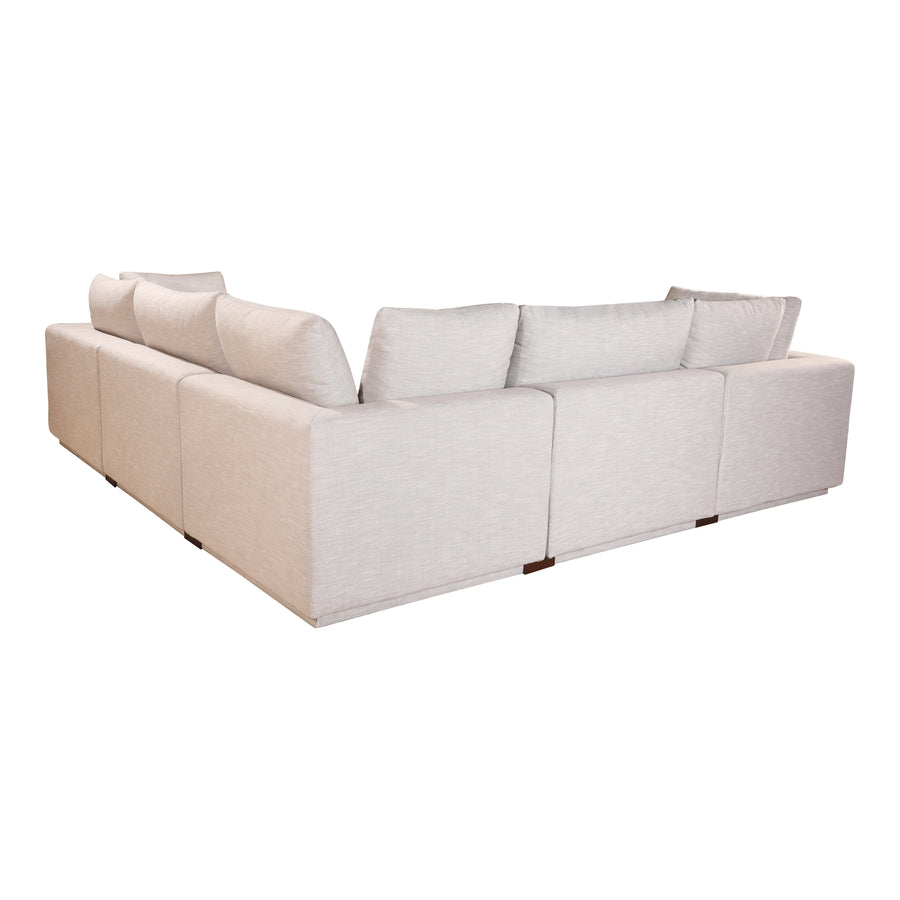 Moe's Home Justin Sectional in Taupe (34' x 115' x 115') - RN-1098-39