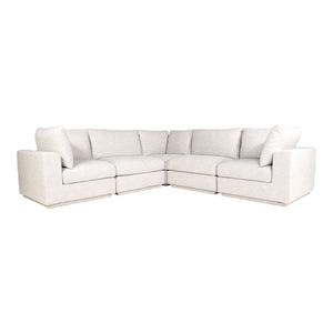 Moe's Home Justin Sectional in Taupe (34' x 114' x 114') - RN-1133-39