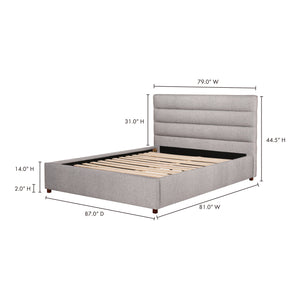 Moe's Home Takio Bed in King (44.5' x 81' x 87') - RN-1140-29