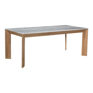 Moe's Home Angle Dining Table in Grey (30' x 80' x 38') - RP-1023-18