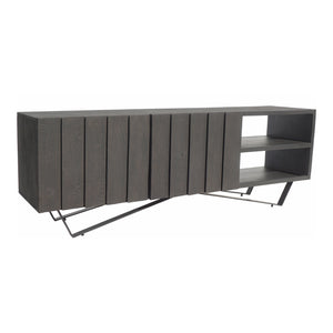 Moe's Home Brolio Media Console in Charcoal Grey (22' x 63' x 16') - RP-1039-07