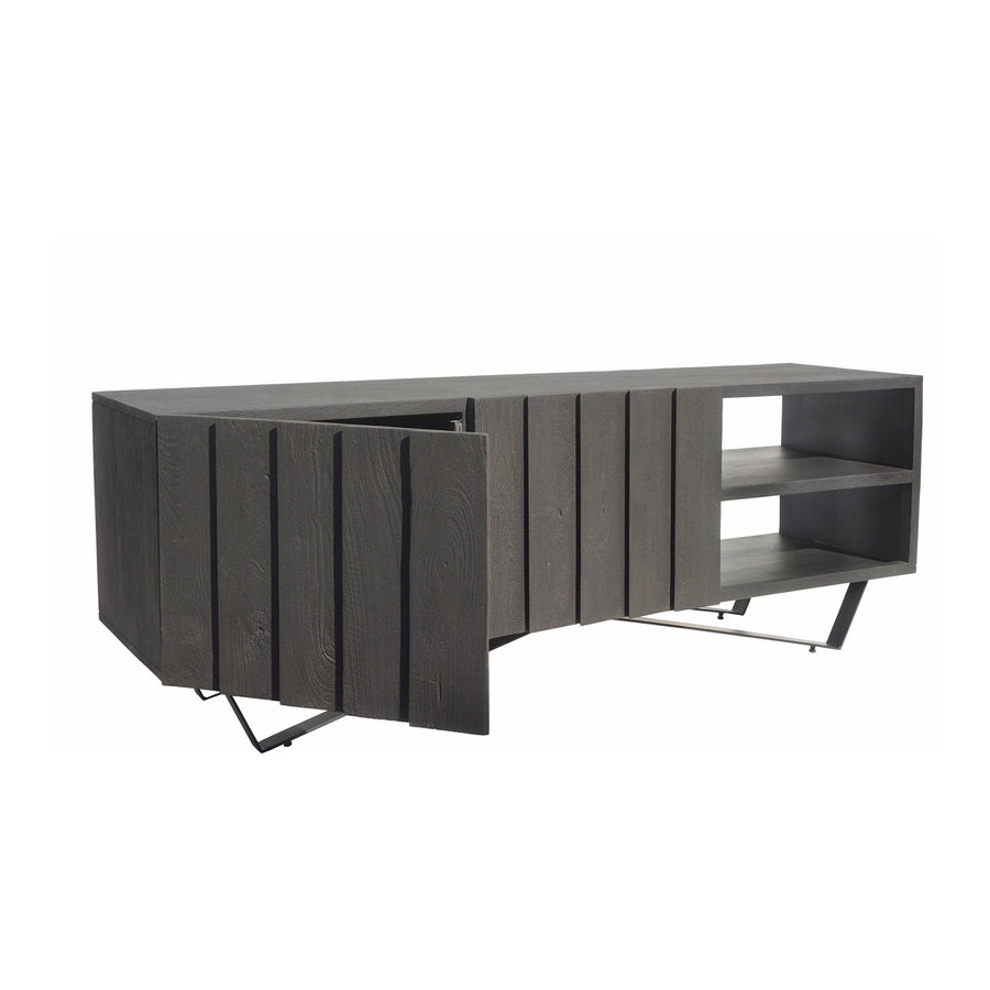 Moe's Home Brolio Media Console in Charcoal Grey (22' x 63' x 16') - RP-1039-07