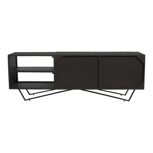 Moe's Home Brolio Media Console in Charcoal Grey (22' x 63' x 16') - RP-1039-07