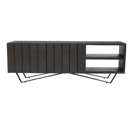 Moe's Home Brolio Media Console in Charcoal Grey (22" x 63" x 16") - RP-1039-07