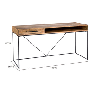 Moe's Home Colvin Desk in Natural (30' x 60' x 24') - SR-1030-24