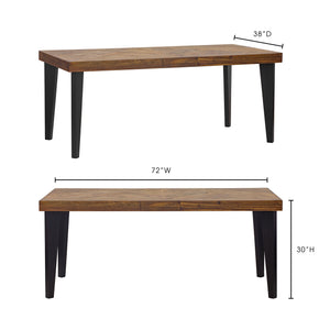 Moe's Home Parq Dining Table in Rectangle (30' x 72' x 38') - TL-1009-14