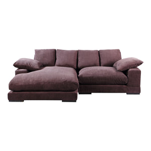 Moe's Home Plunge Sectional in Dark Brown (34' x 106' x 46') - TN-1004-20